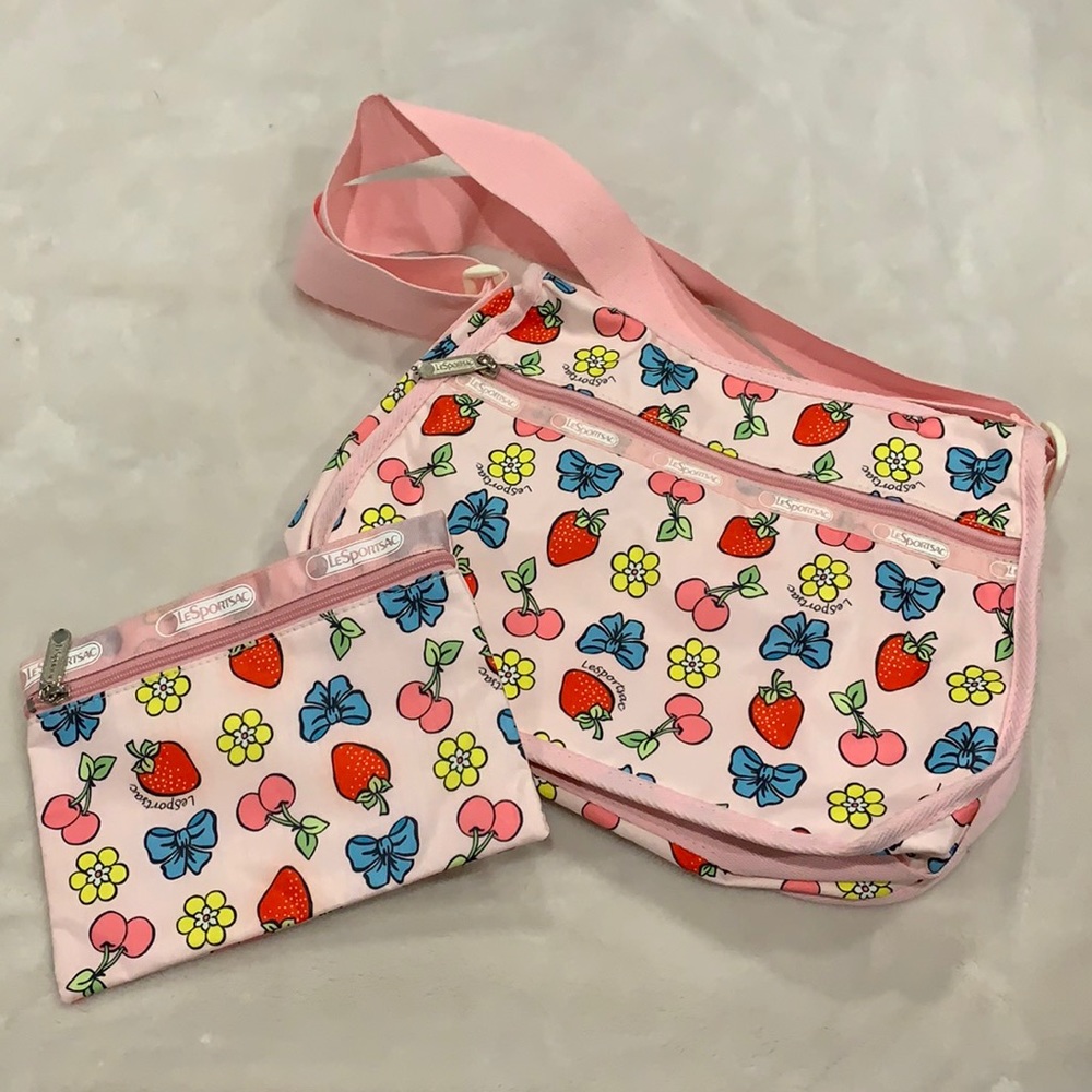 Lesportsac Classic Hobo Bag and Matching Pouch